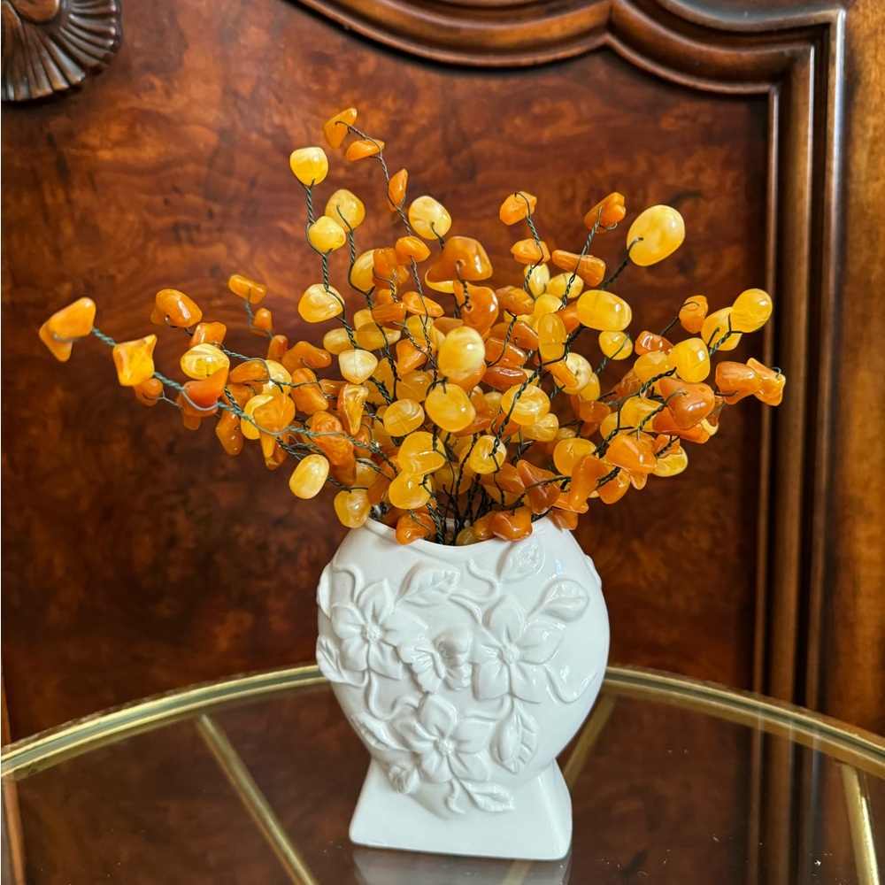 Vintage beaded flower stems
